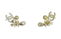 CHANEL Earrings Women's Gold