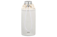 DIOR SACAI Collaboration Grained Cow Leather Patchwork Technical Fabric Bag Accessories Unisex Cream White