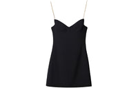 MIU MIU Sweetheart-Neck Spaghetti Strap Mini Skirt