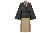 DIOR Trench Coat Women's Beige/Black