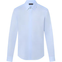 LOUIS VUITTON Lv Blason Printed Cotton Long-Sleeved Oxford Shirt
