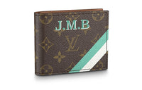LOUIS VUITTON Coated Canvas Wallet Men's Brown