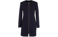 SAINT LAURENT FW21 Long Sleeved Dress Women's Blue