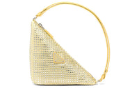PRADA Fabric Clutches Handbags Women's Pineapple Yellow