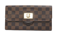 LOUIS VUITTON Damier Wallet Women's Rose Plum
