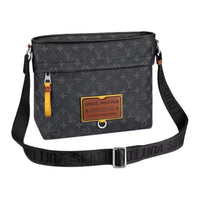 LOUIS VUITTON Canvas Messenger Bag Shoulder Bag Crossbody Bag Small Size Men's Black
