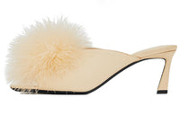 SAINT LAURENT Slip Resistant Closed Toe Slippers Women's Nude