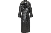 SAINT LAURENT Trench Coat Women's Black