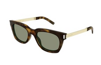 SAINT LAURENT Acetate Irregular Shape Sunglasses Women's Gold