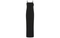SAINT LAURENT Spaghetti Strap Midi Dress