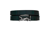 SAINT LAURENT Logo-plaque Wrap-around Bracelet