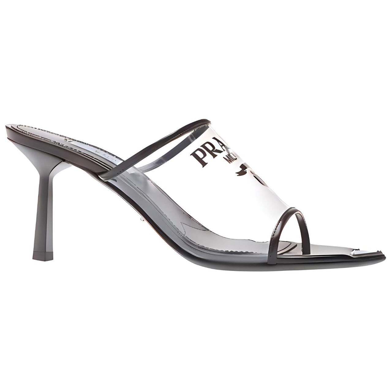 PRADA Abrasion Resistant Slide Slippers Women's Black