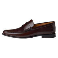 HERMES Loafers Men Red Brown