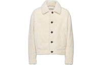 PRADA Button-front Shearling Jacket