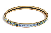 HERMES Metal Bangles Women's Blue