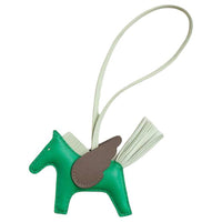 HERMES Leather Pendants Women's Green