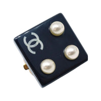 CHANEL 2003 Square Clip on Earrings