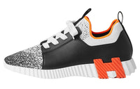 HERMES Low-Top Sports Casual Shoes Men's Black White