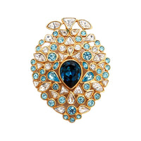 SAINT LAURENT Pre-Owned Rhinestone Brooch