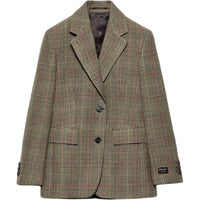 PRADA Prince Of Wales Checked Wool Blazer