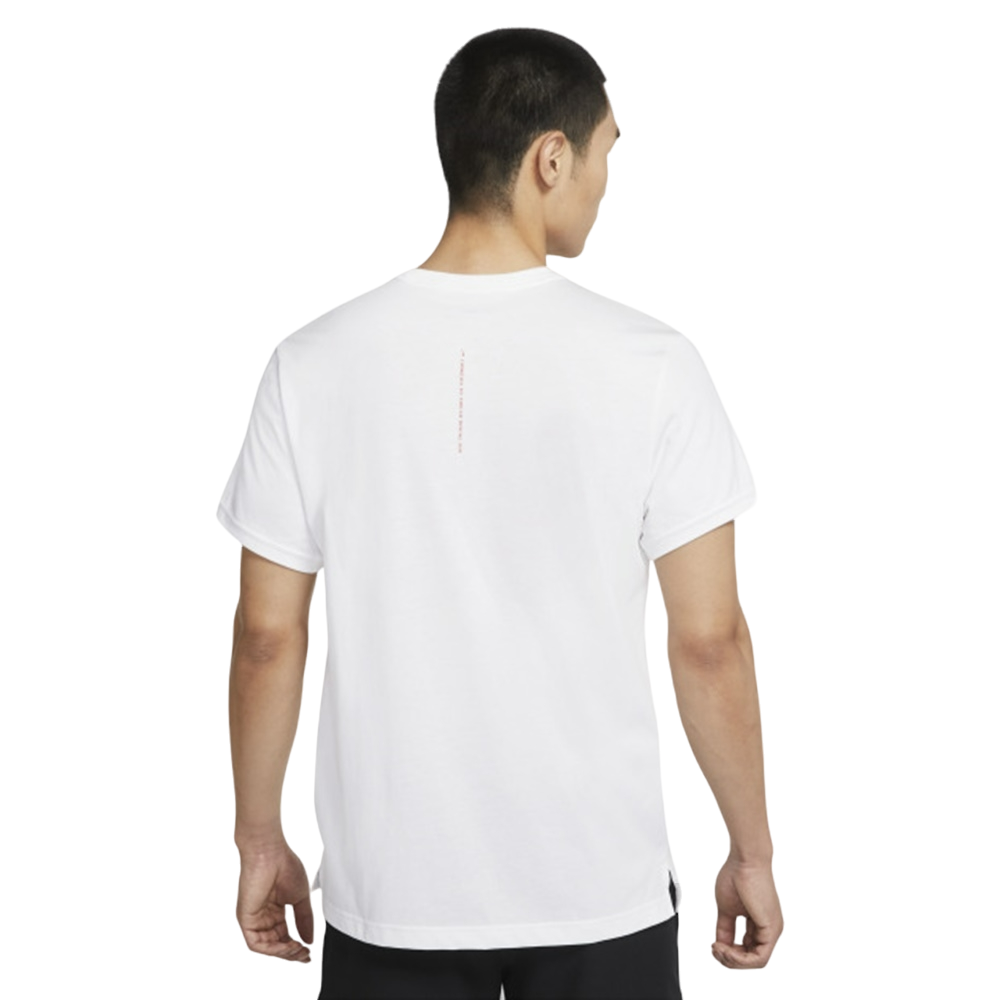Nike Training Front Logo T-shirt 'White Navy' CZ2575-100