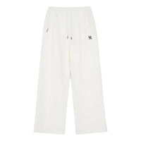 (WMNS) MLB New York Yankees SS26 Wide Leg Pants 'White' 3FPTB0261-50IVS