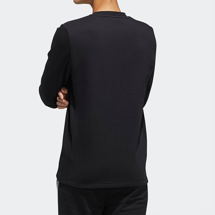 adidas neo M C SW Round Neck Fleece Lined Long Sleeves Black EI4701
