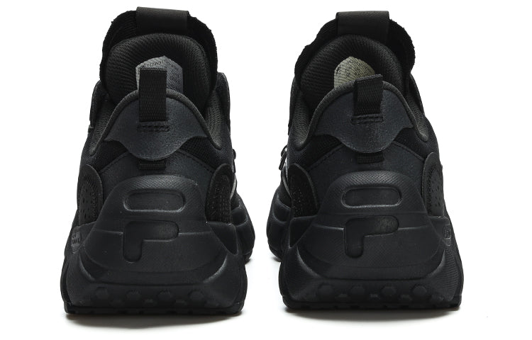 (WMNS) FILA FUSION Bone Sneakers 'Black Grey' T12W311201FBK