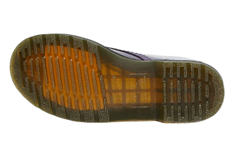 (WMNS) Dr. Martens Lens Patent Leather 8 Martin boots Black Purple 27216628