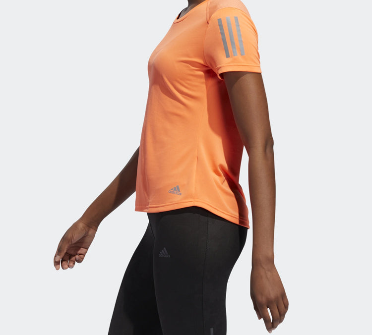 (WMNS) adidas Own The Run Tee Sports Short Sleeve Orange DZ2264