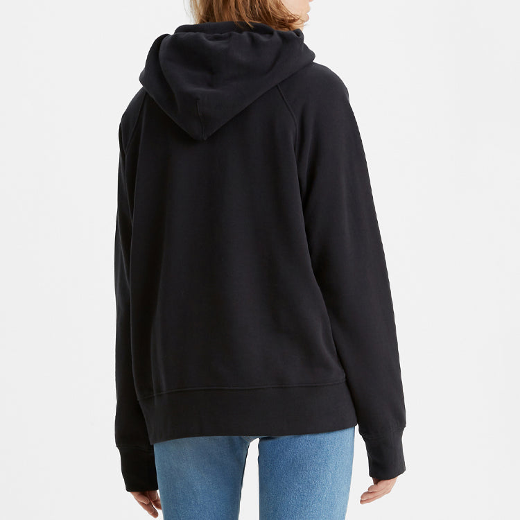 (WMNS) Levi's Printing Long Sleeves Hoodie 'Black' 35946-0241