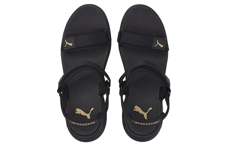 (WMNS) PUMA Sporty Vola Sandal 'Black Team Gold' 384132-01