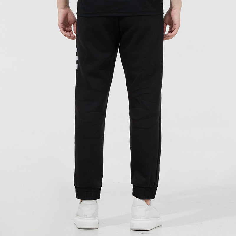 Men's adidas neo Sw 3s Tp Stripe Webbing Knit Bundle Feet Sports Pants/Trousers/Joggers Black H57432