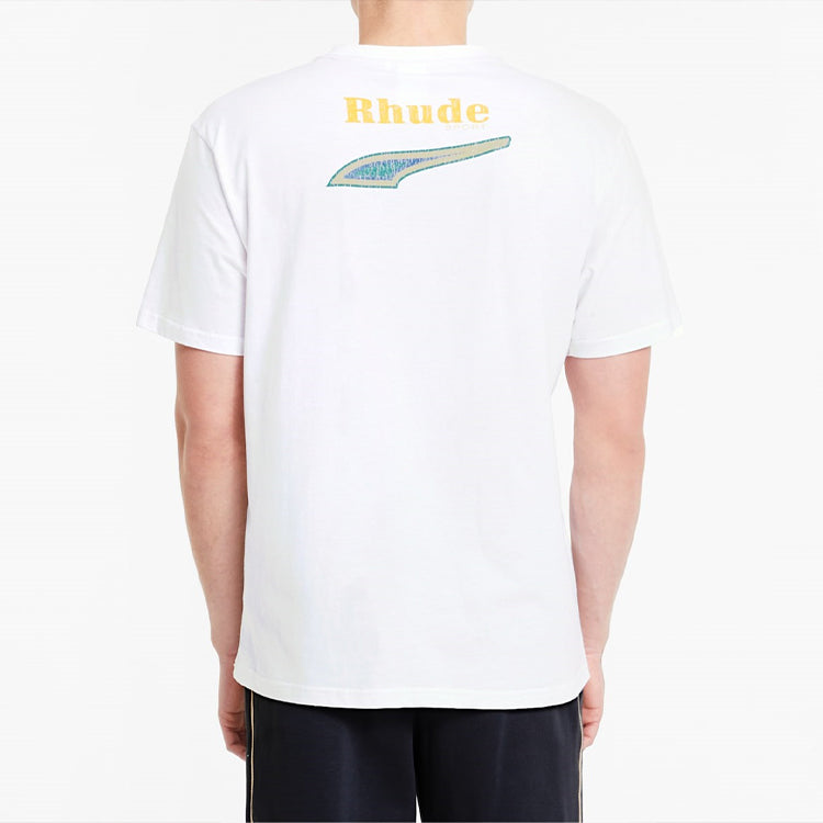 PUMA x RHUDE Graphic Tee Printed Short Sleeve TEE White 596757-02