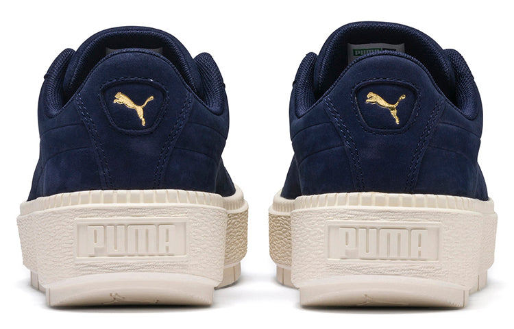 (WMNS) PUMA Basket Platform Trace Soft 'Navy' 369642-03
