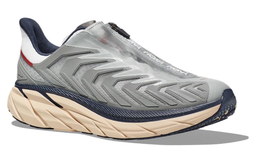 HOKA ONE ONE Project Clifton Knitted Running 'Grey Beige' 1127924-LSSD