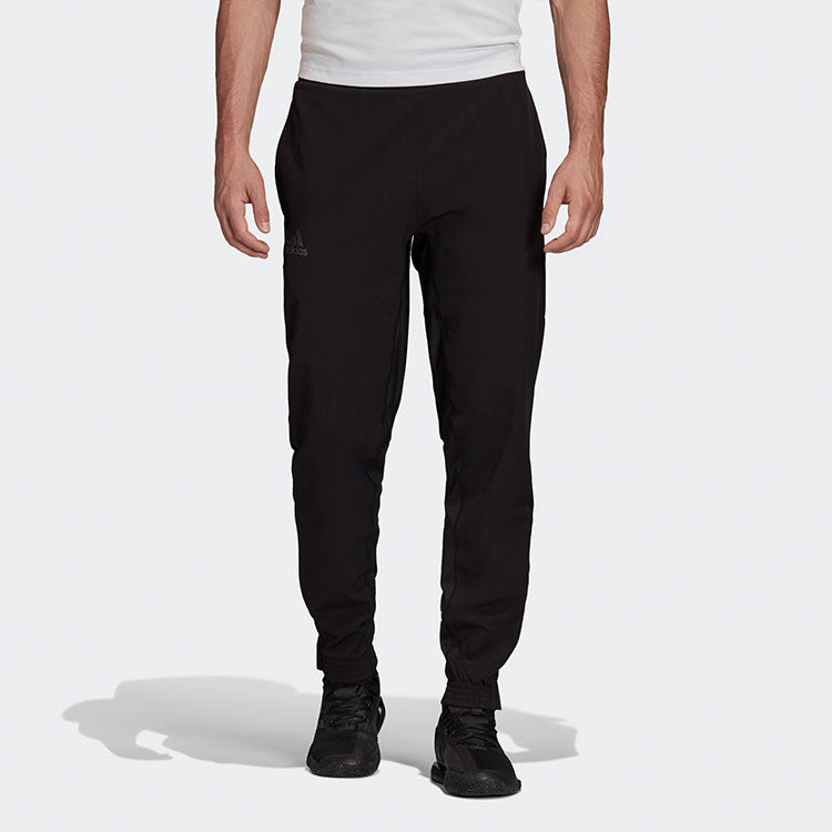 adidas Tennis Pant Casual Sports Bundle Feet Long Pants Black FK0800