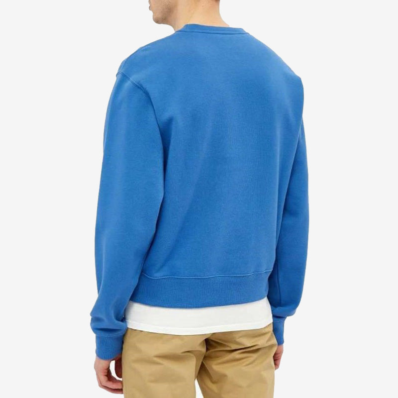 Men's KENZO SS21 SPORT Little X Round Neck Long Sleeves Blue FA65SW0014MS-70