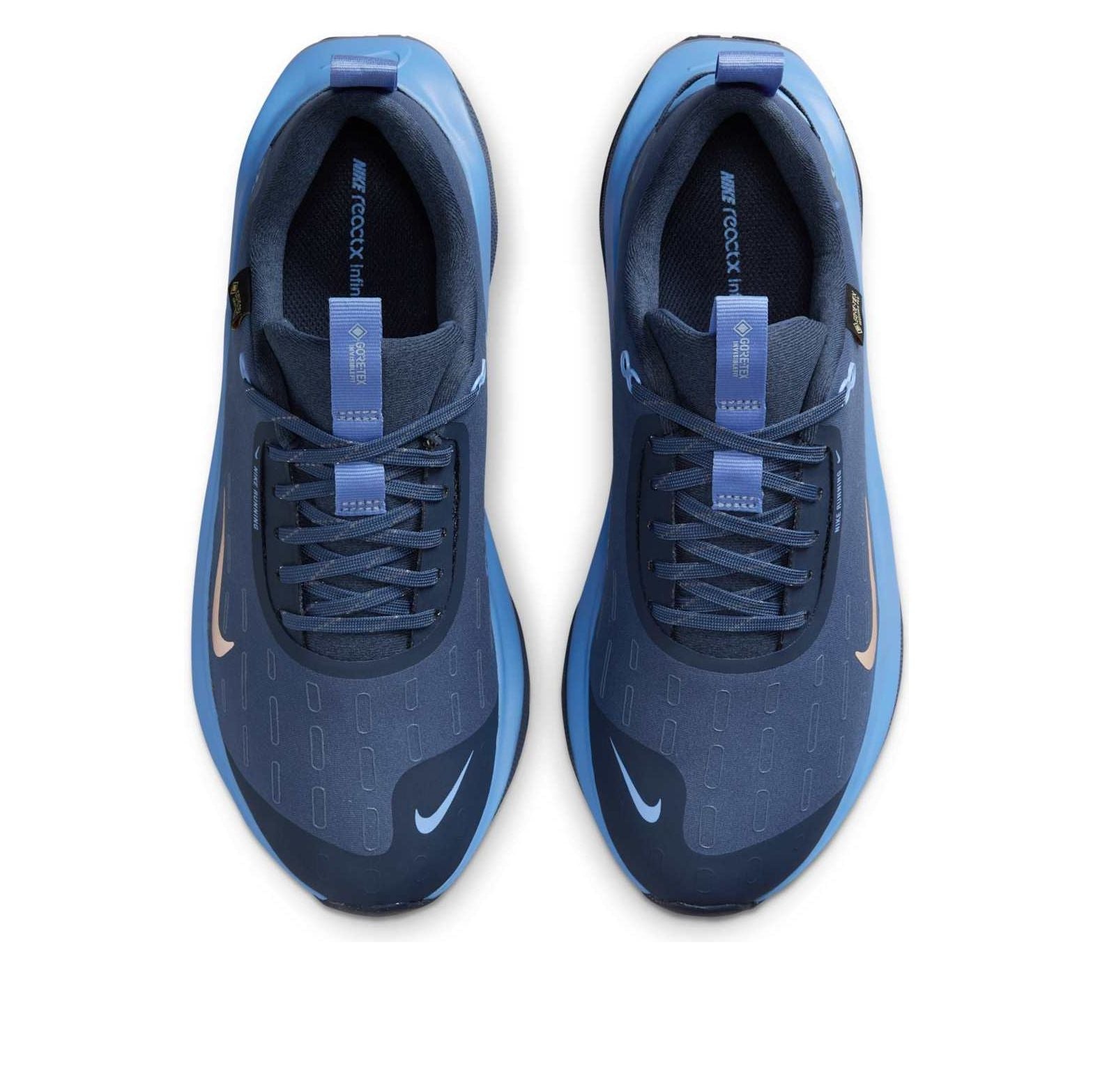 (WMNS) Nike React Infinity Run 4 Gore-Tex 'Thunder Blue Diffused Blue Royal Pulse Metallic Red Bronze' HQ0264-401