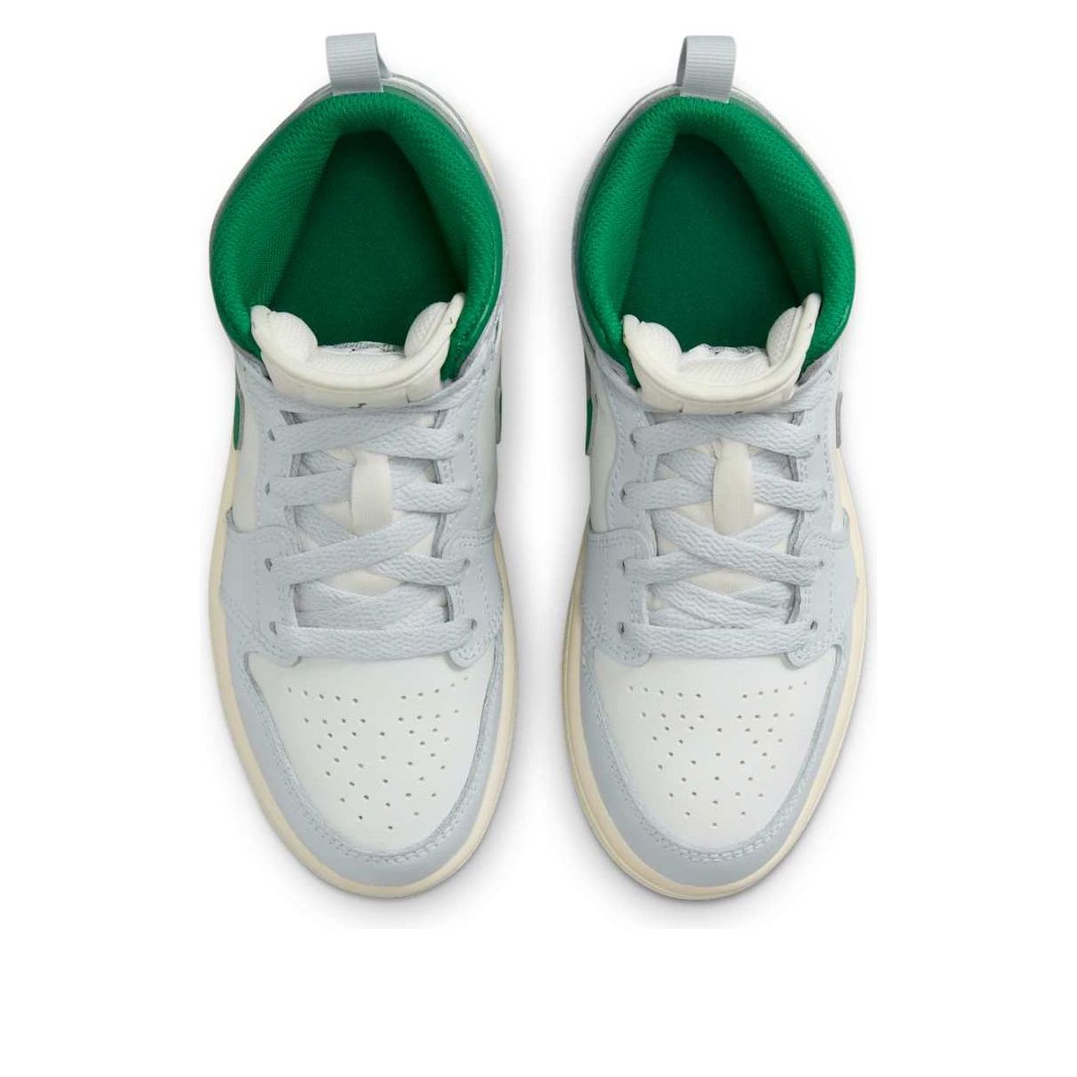(PS) Air Jordan 1 Mid 'Summit White Pine Green' DQ8424-142