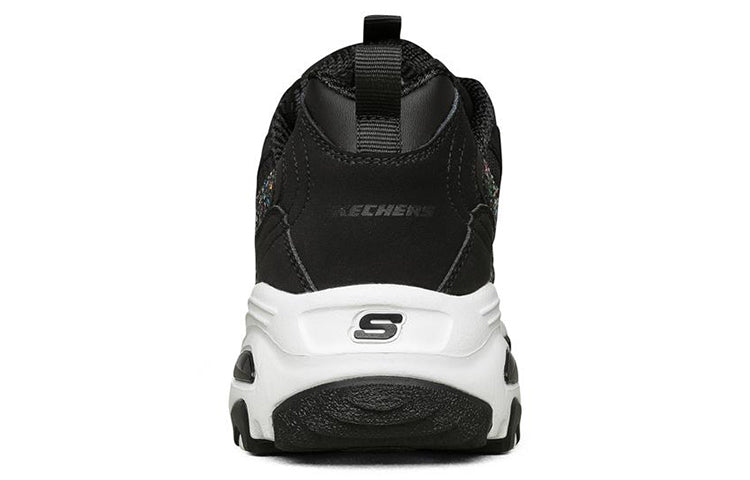 (WMNS) Skechers D'lites 1.0 Low-Top Sneakers Black/White 149241-BKW