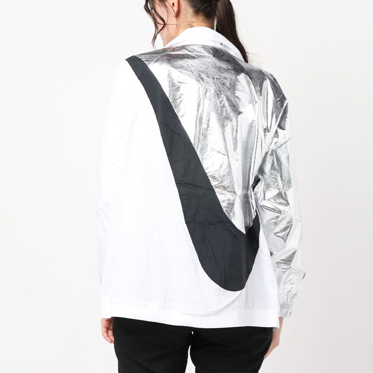 (WMNS) Nike Swoosh Jacket Woven Cb Gel Large Multicolor Splicing White CQ8023-101