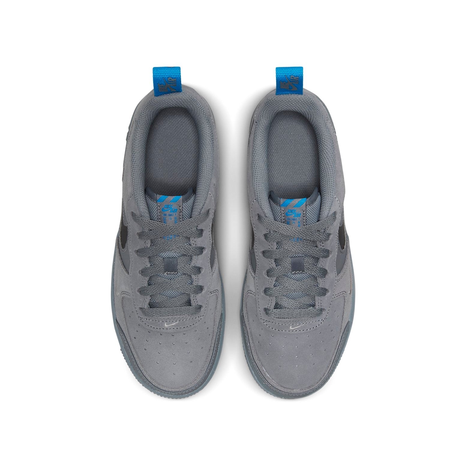 (GS) Nike Air Force 1 Low 'Cut Out Swoosh - Smoke Grey' DQ1097-001