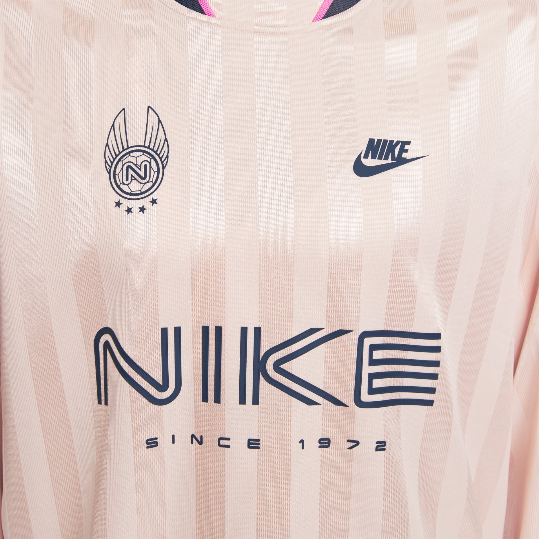 (WMNS) Nike Sportswear Long-Sleeve Jersey 'Dark pink Midnight Navy' IM7453-667
