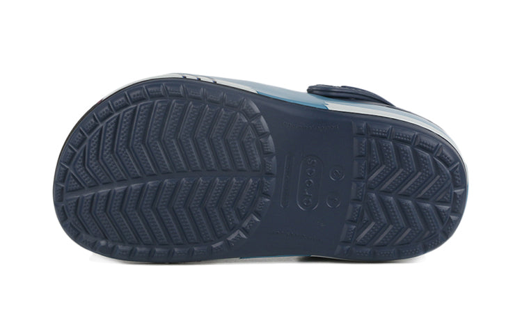 (PS) Crocs Funny Shark Beach Shoe Deep Blue 206159-410