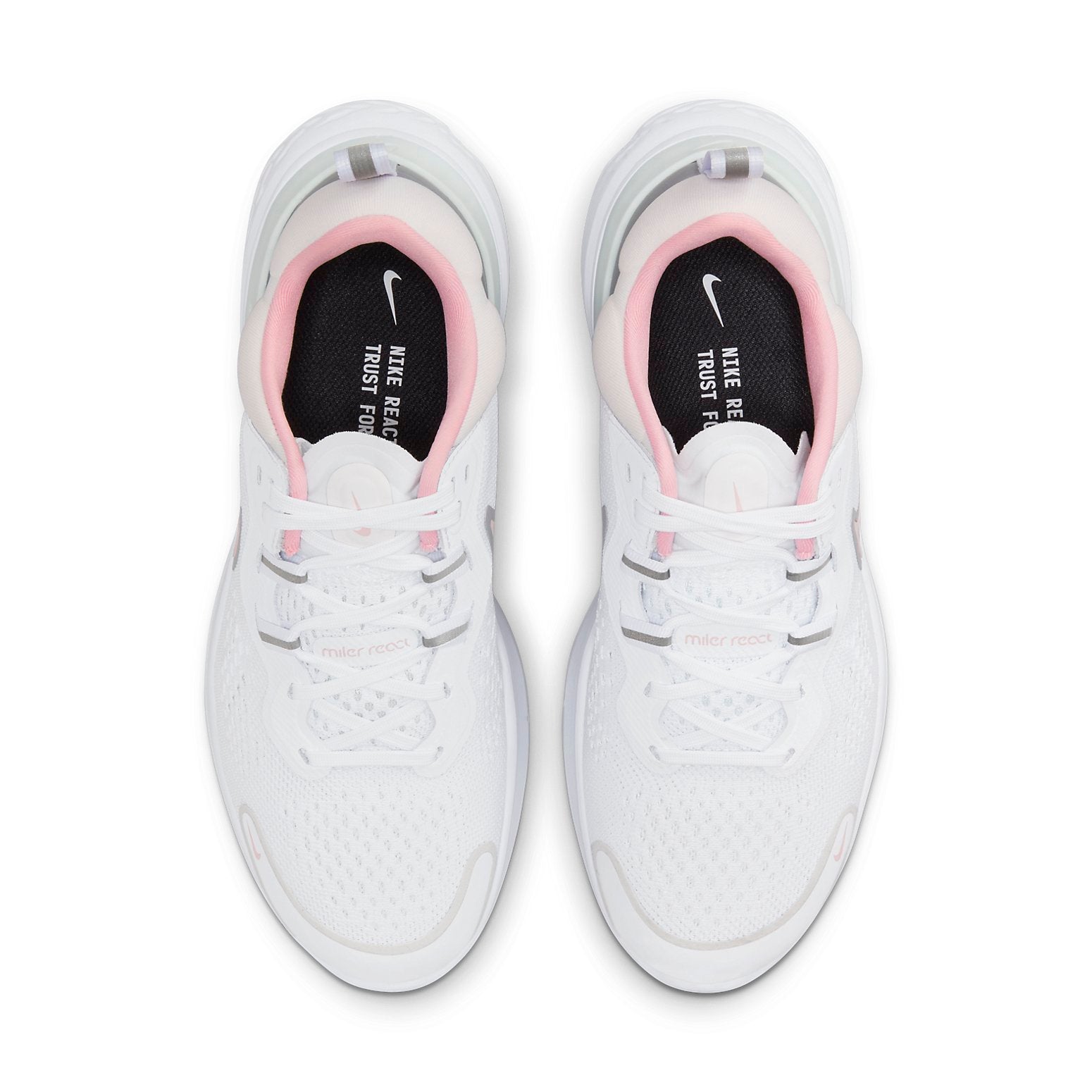 (WMNS) Nike React Miler 2 'White Pink Glaze' CW7136-101