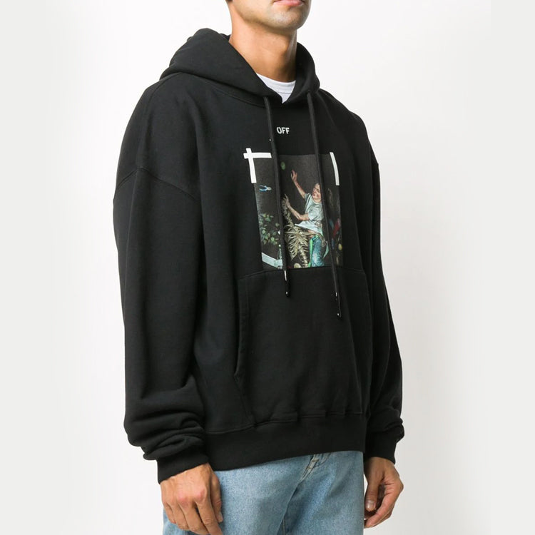 Off-White Pascal Print Over Hood 'Black/White' OMBB037F20FLE0121001