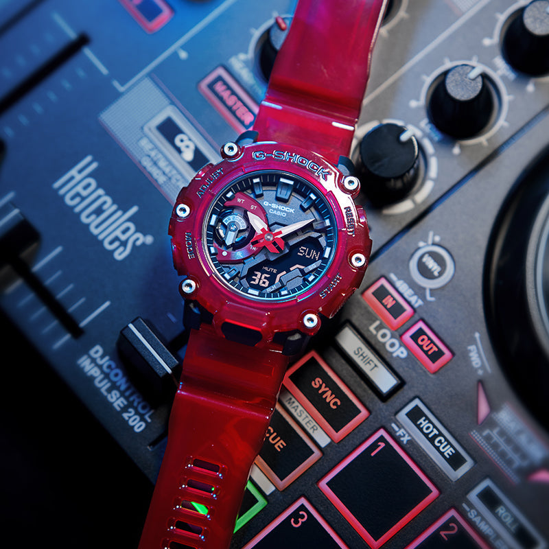 CASIO G-Shock Analog-Digital 'Red' GA-2200SKL-4APR