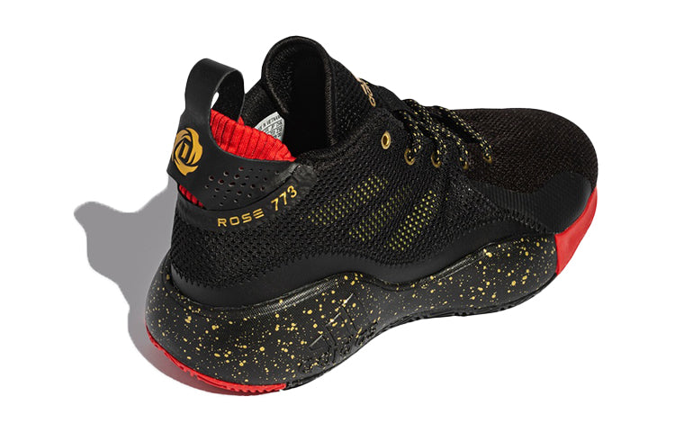 (GS) adidas D Rose 773 2020 'Black Red' FZ1403