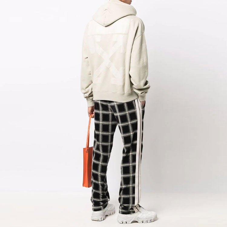 Men's Off-White FW21 Arrow Loose Fit Beige OMBB037F21FLE0071717
